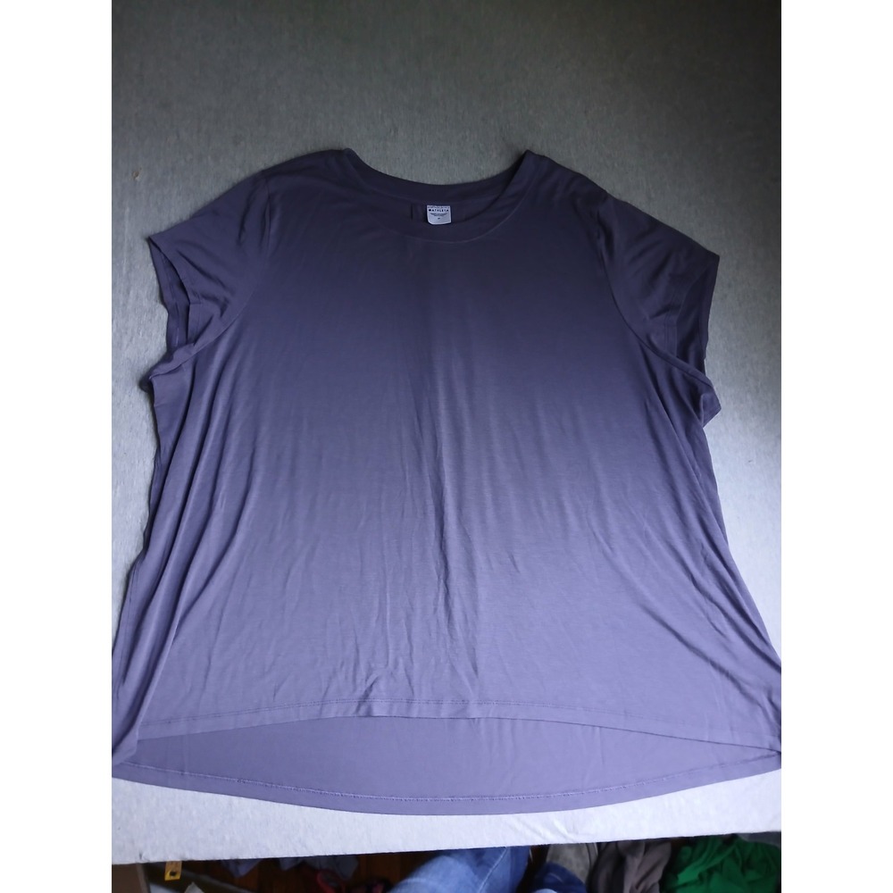 Athleta Top 2x With Ease Tee Soft Modal Casual Active Athletic Comfort Purple